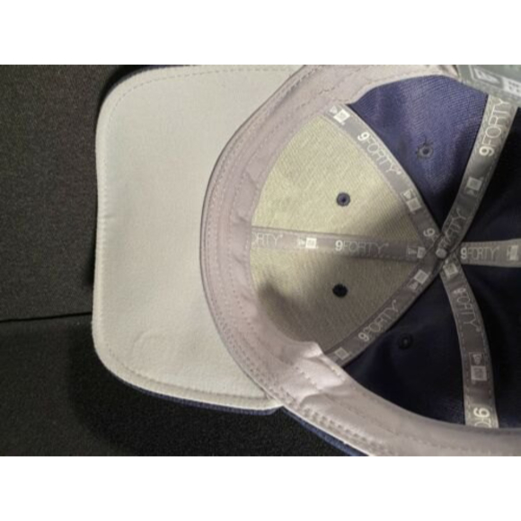 New Era Golf AJGA Navy Logo Hat Strap Back Adjustable Cap Magnetic Bill - Picture 3 of 6